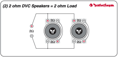 wiring for 2 ohm load