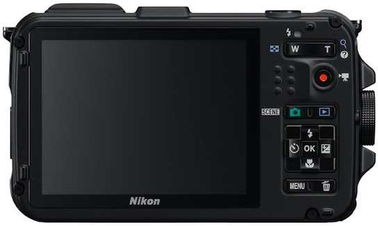 Nikon COOLPIX AW100 Rugged Digital Camera - Back