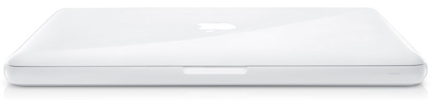 Apple White MacBook MC207LL/A - Closed