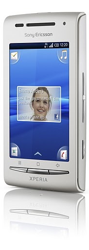 Sony Ericsson Xperia X8 Smartphone - Silver Front