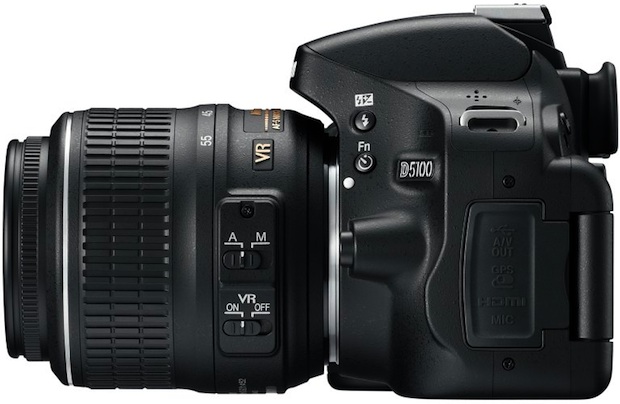 Nikon D5100 Digital SLR Camera - Left