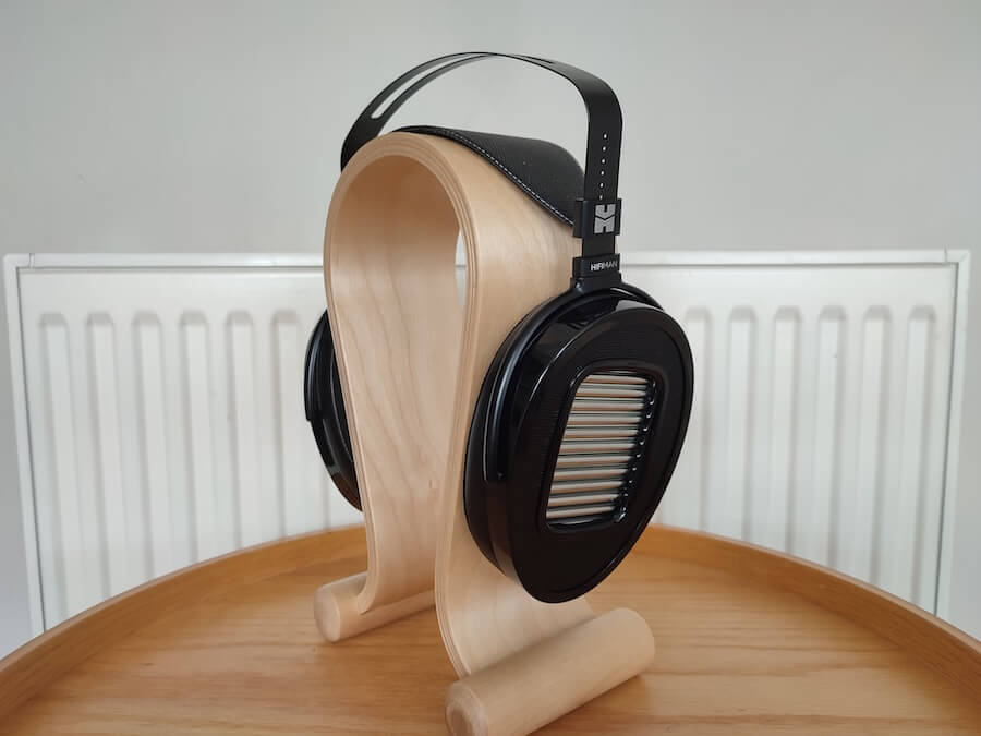 HiFiMAN Arya Unveiled Headphones Angle on Stand