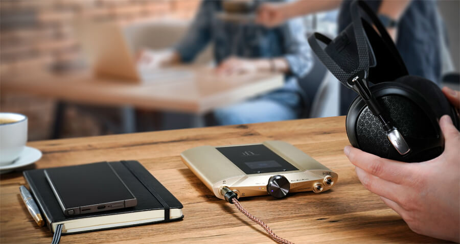 iFi iDSD Valkyrie Portable DAC Headphone Amplifier Lifestyle